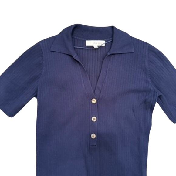 Ripe Maddy Knit Polo Maternity Dress in Navy, Size M - Picture 5 of 7